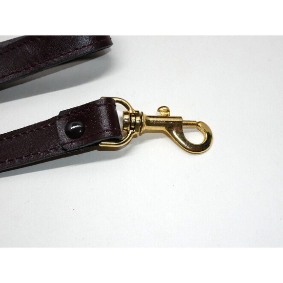 VTG Stebco Attache Briefcase Pebbled Leather Retractable Handle Burgundy Red - Picture 4 of 16